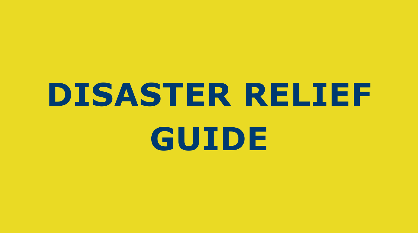 DISASTER EXPENSE REFERENCE GUIDE