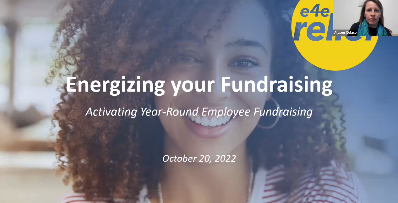 Energizing your fundraising screenshot