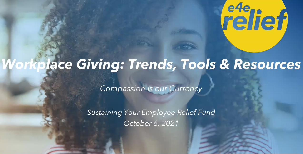Workplace giving trends screenshot